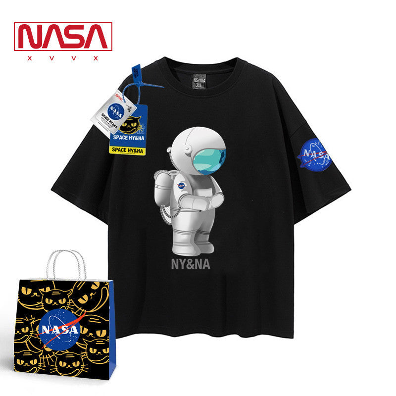 "NASA Logo - Classic Cotton T-shirt for Space Enthusiasts"
