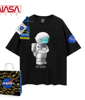 "NASA Logo - Classic Cotton T-shirt for Space Enthusiasts"