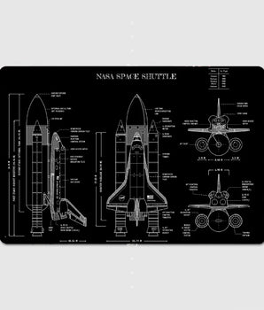 SPACE X Space Shuttle Metal Sign Wall Mural Kitchen Design Wall Decor Tin Sign Poster Room Decoration