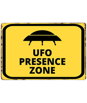 Area 51 Tin Sign Metal Poste UFO Vintage Plaques Decorative Wall Plates Retro Cafe Bar Decoration 20x30cm